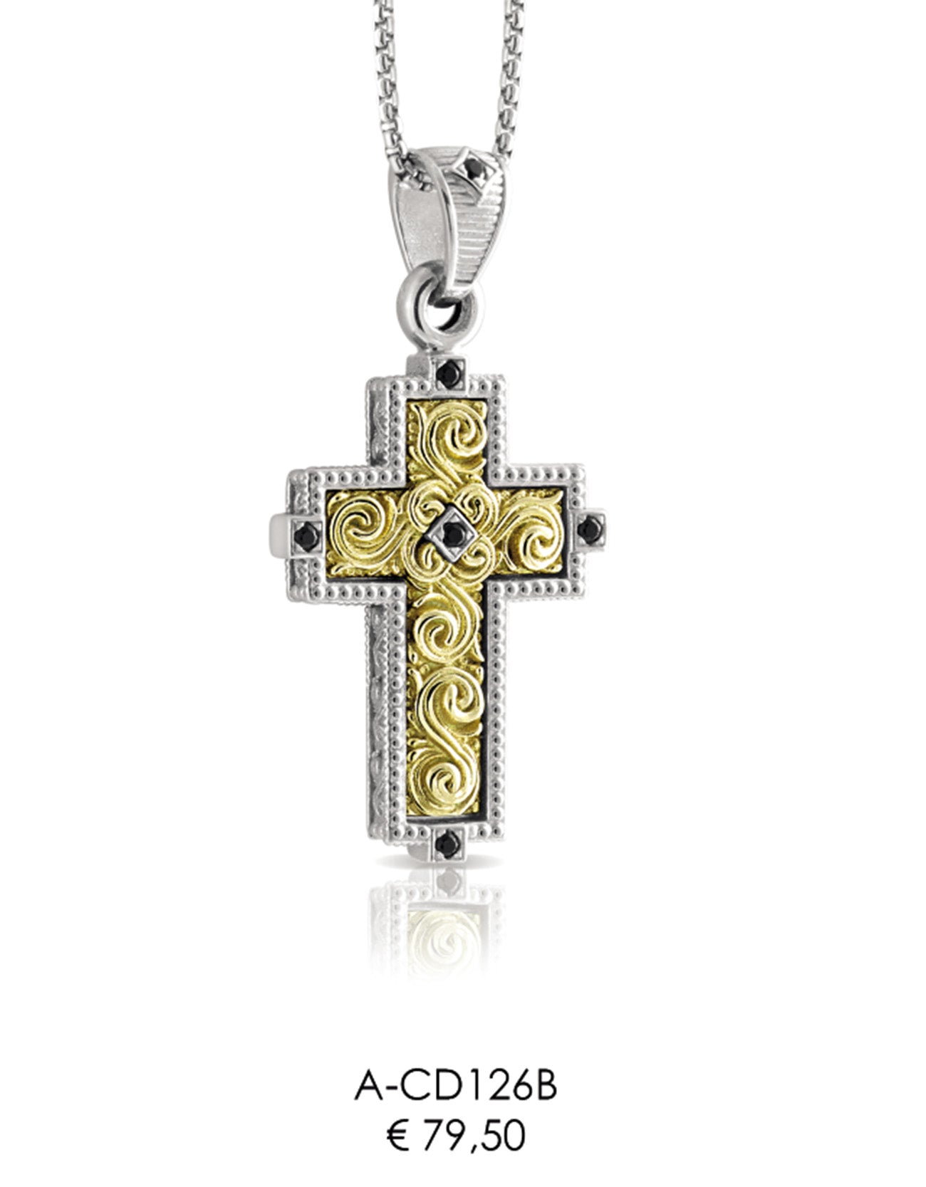 Collana con Ciondolo in Argento 925 A-CD126B