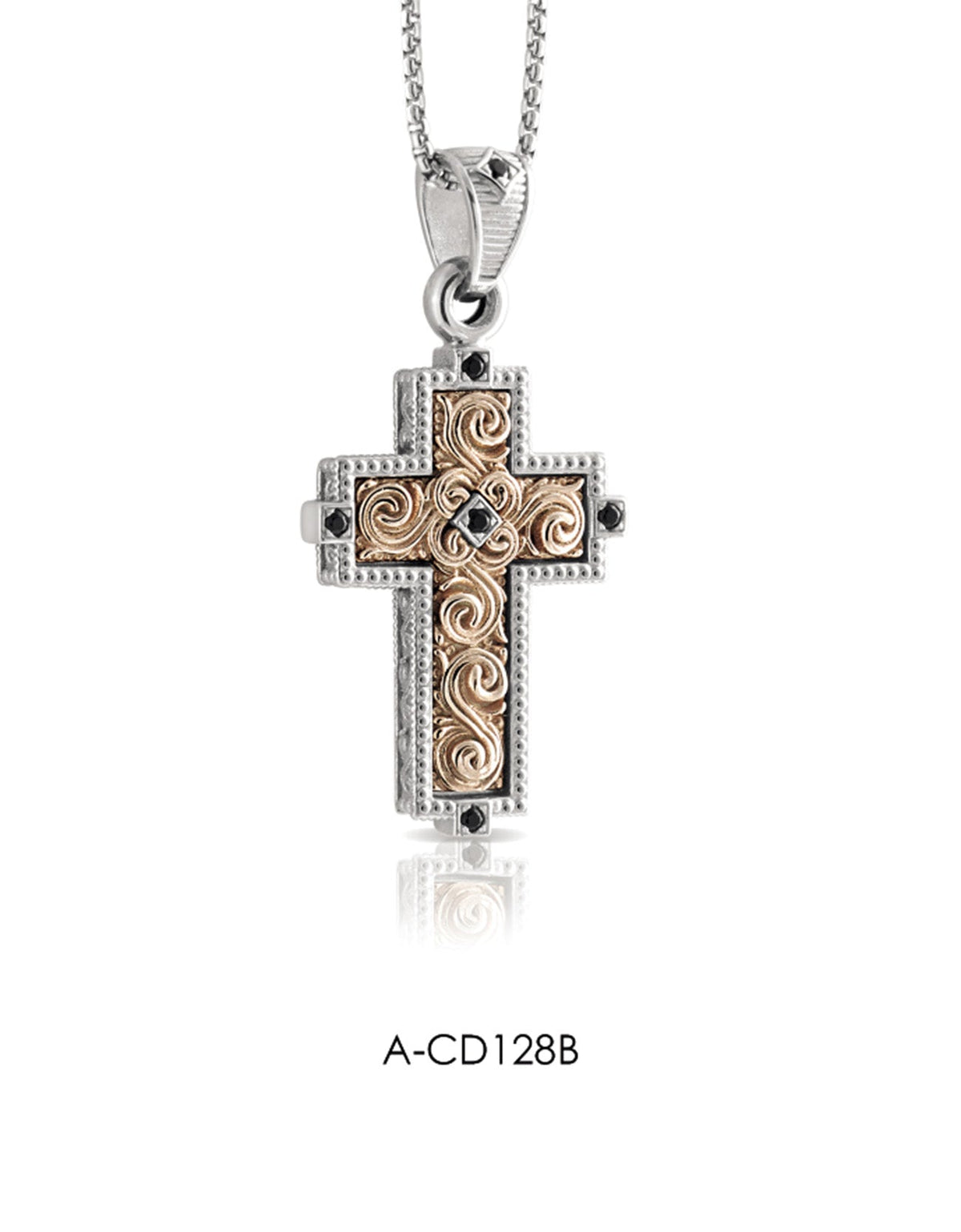 Collana con Ciondolo in Argento 925 A-CD128B