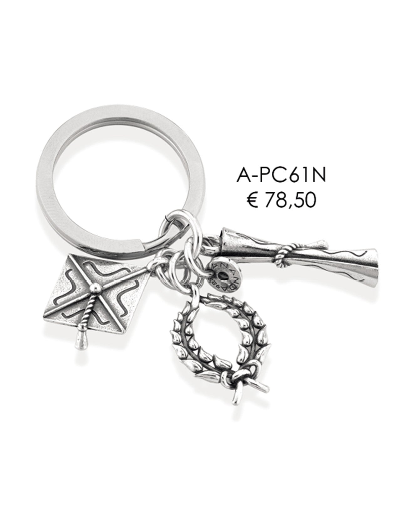 Portachiavi in Argento 925 A-PC61N
