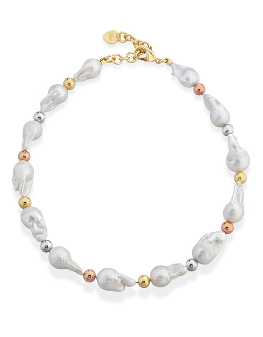 Collana con PERLE in Ottone/Bronzo G-PA801CL