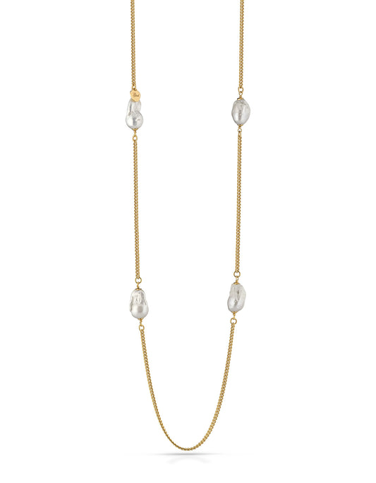 Collana con PERLE in Ottone/Bronzo G-PA803CL