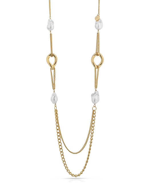 Collana con PERLE in Ottone/Bronzo G-PA804CL