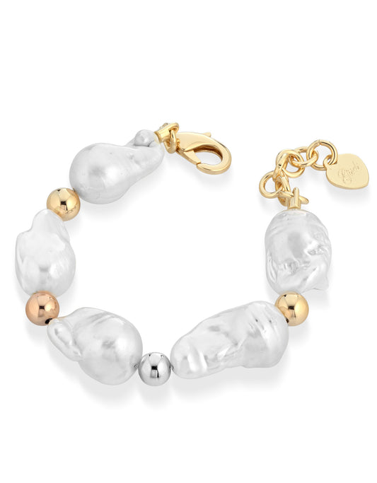 Bracciale con PERLE in Ottone/Bronzo G-PA801BR