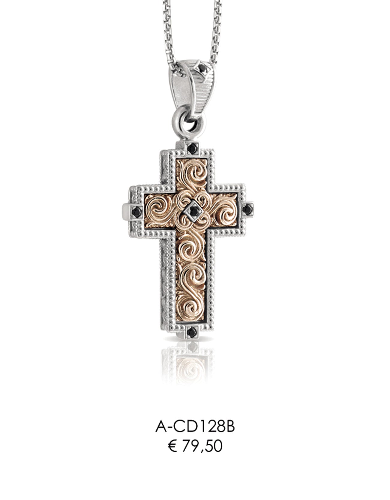 Collana con Ciondolo in Argento 925 A-CD128B